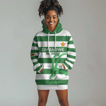 Nyika yeZimbabwe Rugby Custom Hoodie Dress Come On Sables LT15
