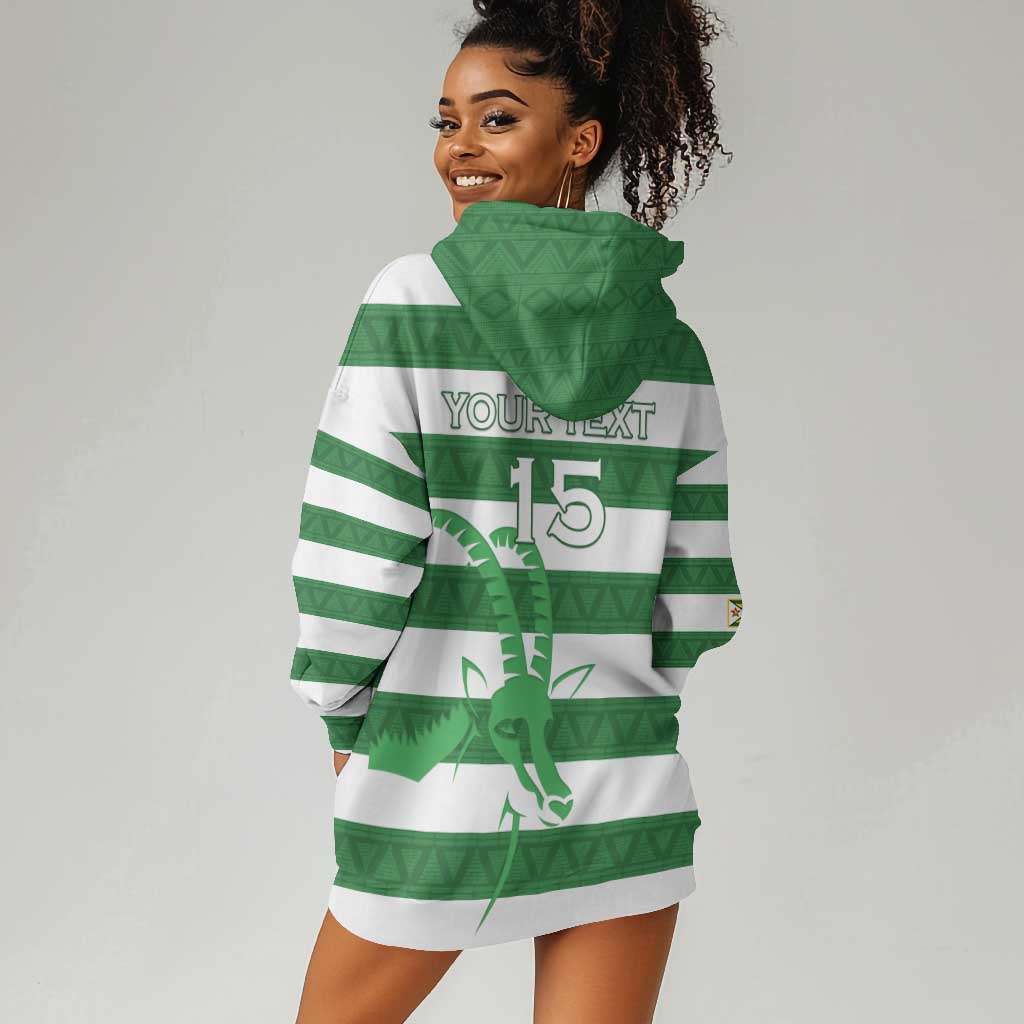 Nyika yeZimbabwe Rugby Custom Hoodie Dress Come On Sables LT15