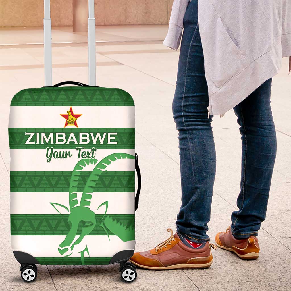Zimbabwe Rugby Custom Luggage Cover Go Sables Go LT15