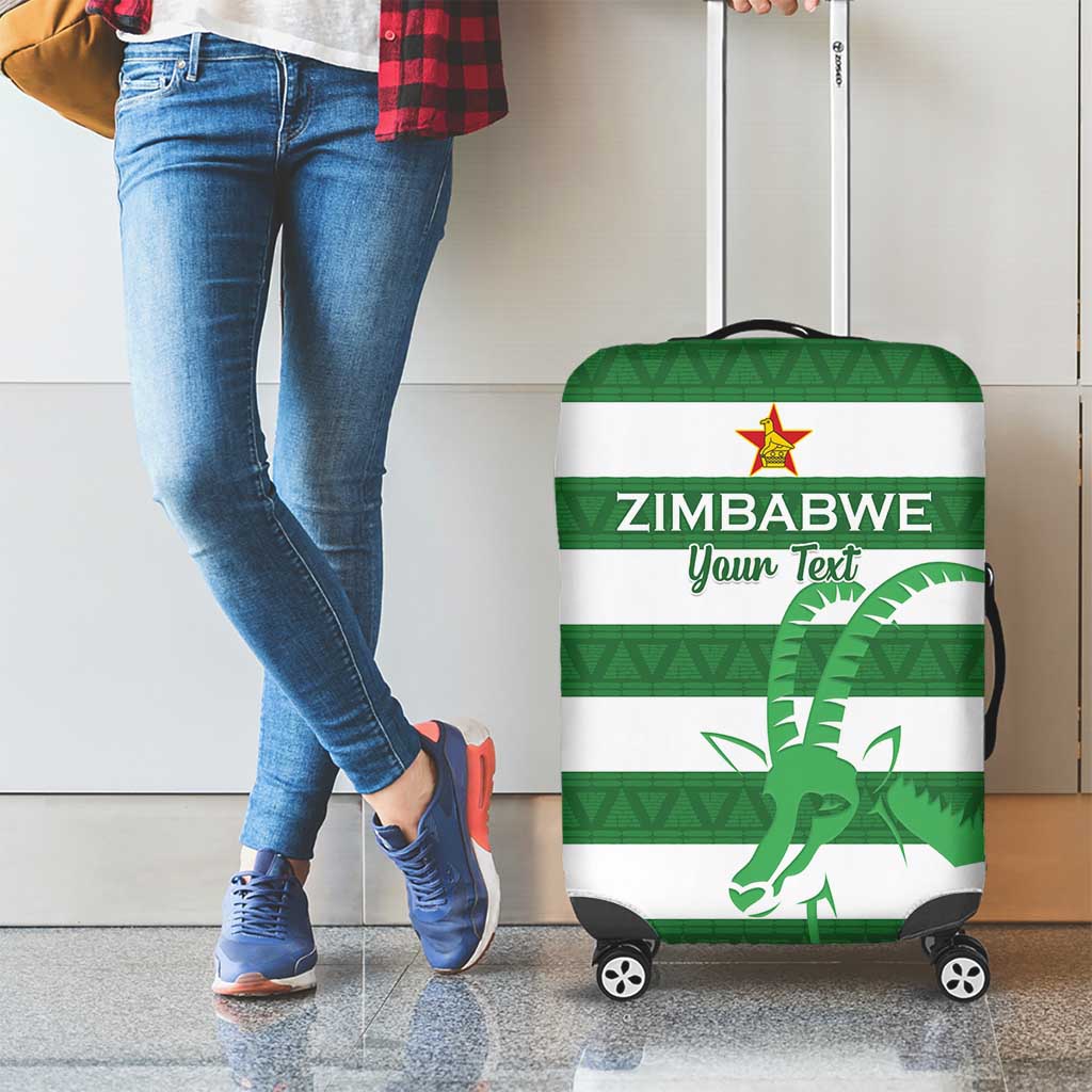 Zimbabwe Rugby Custom Luggage Cover Go Sables Go LT15