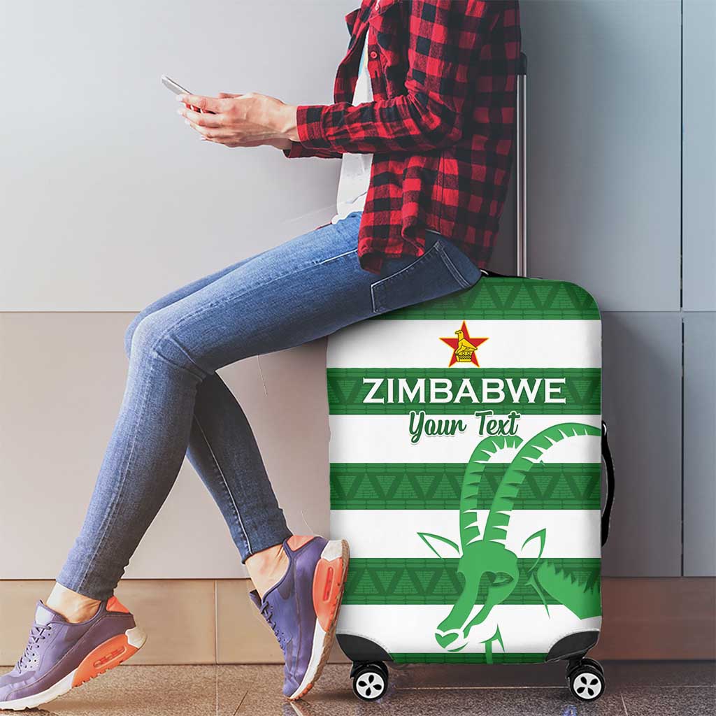 Zimbabwe Rugby Custom Luggage Cover Go Sables Go LT15