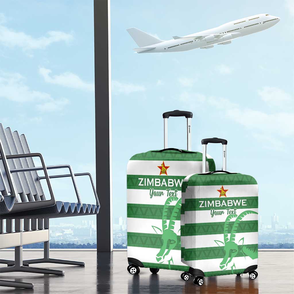 Zimbabwe Rugby Custom Luggage Cover Go Sables Go LT15