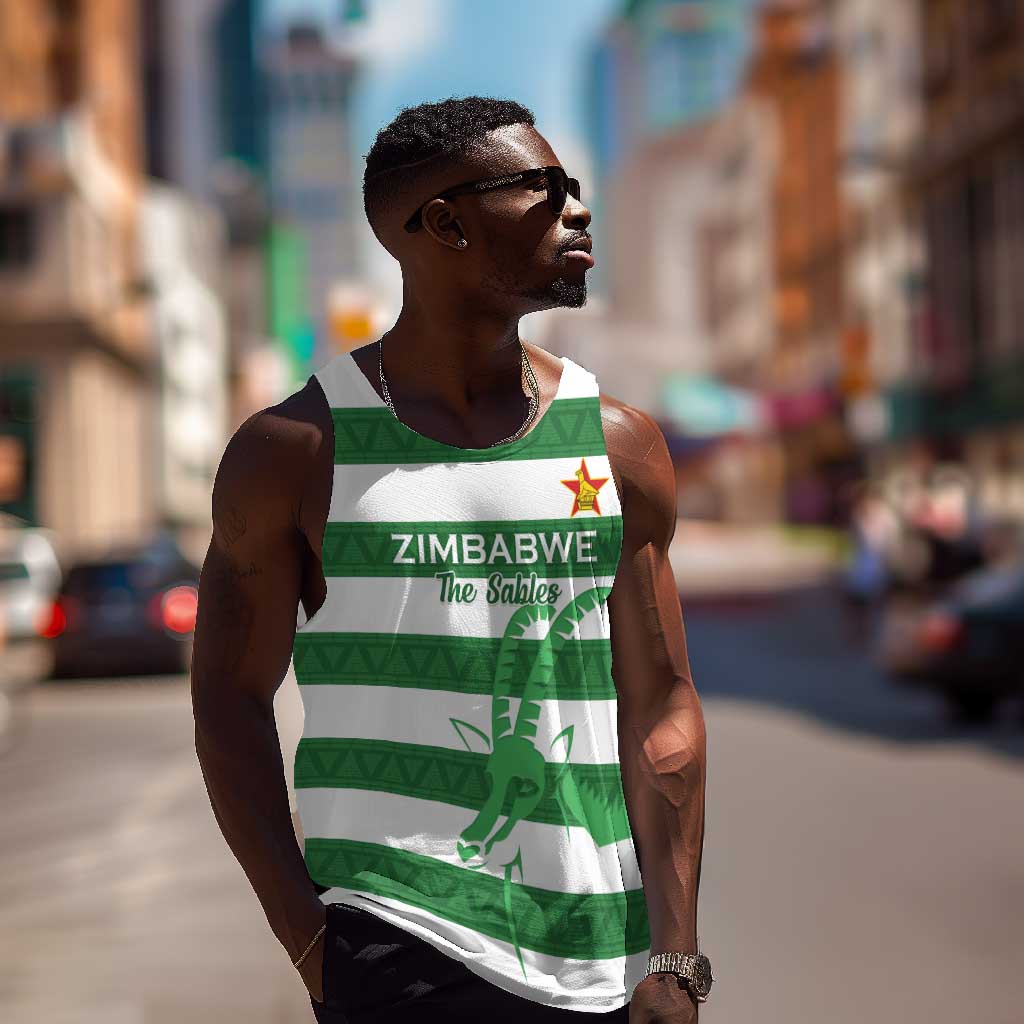 Nyika yeZimbabwe Rugby Custom Men Tank Top Come On Sables LT15
