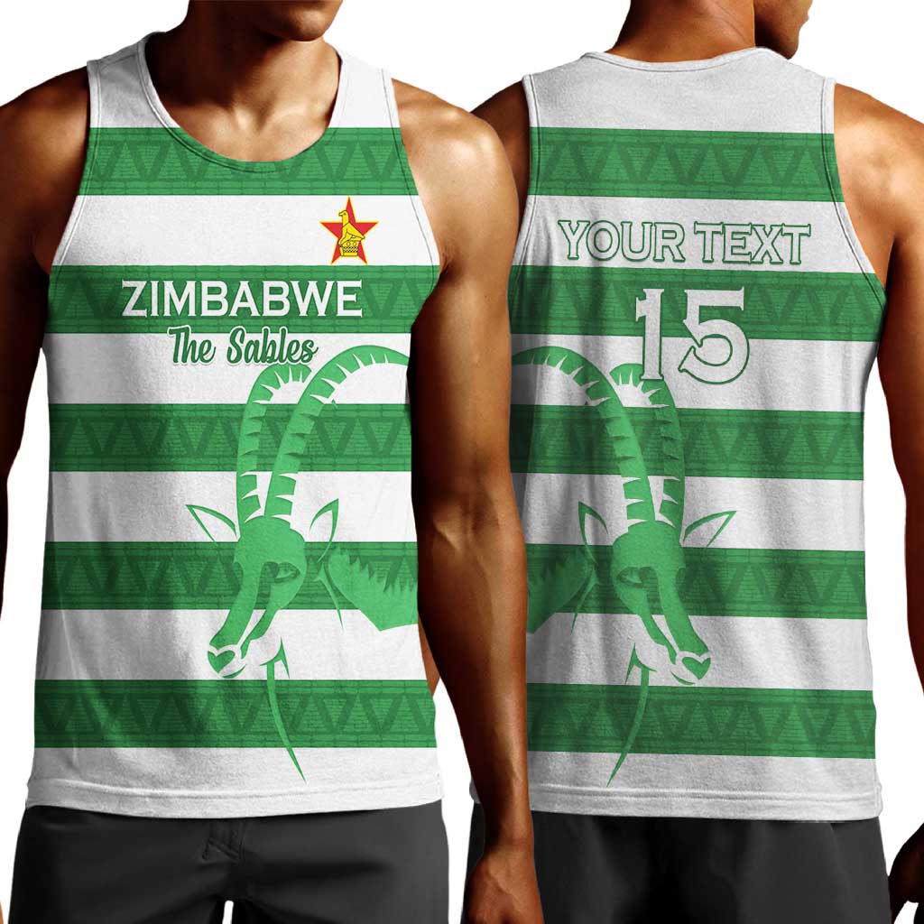 Nyika yeZimbabwe Rugby Custom Men Tank Top Come On Sables LT15