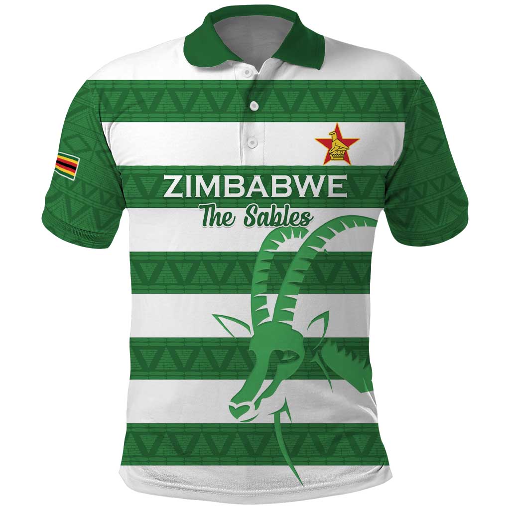 Zimbabwe Rugby Custom Polo Shirt Go Sables Go LT15