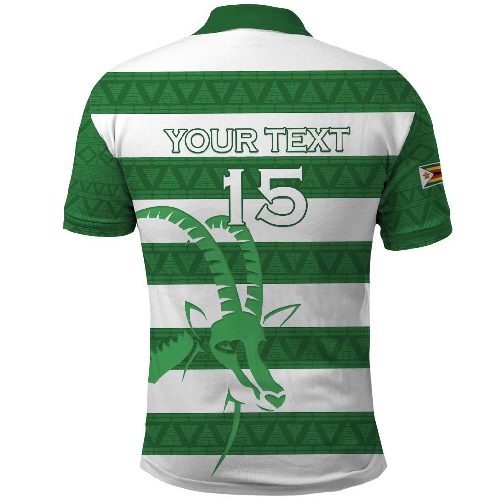 Zimbabwe Rugby Custom Polo Shirt Go Sables Go LT15