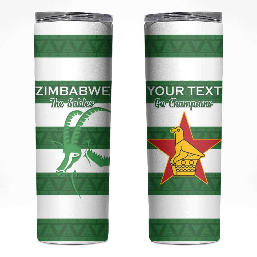 Nyika yeZimbabwe Rugby Custom Skinny Tumbler Come On Sables LT15