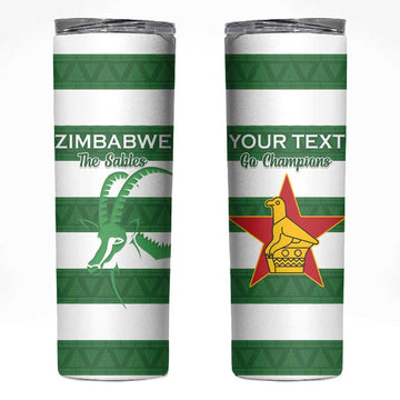 Nyika yeZimbabwe Rugby Custom Skinny Tumbler Come On Sables LT15