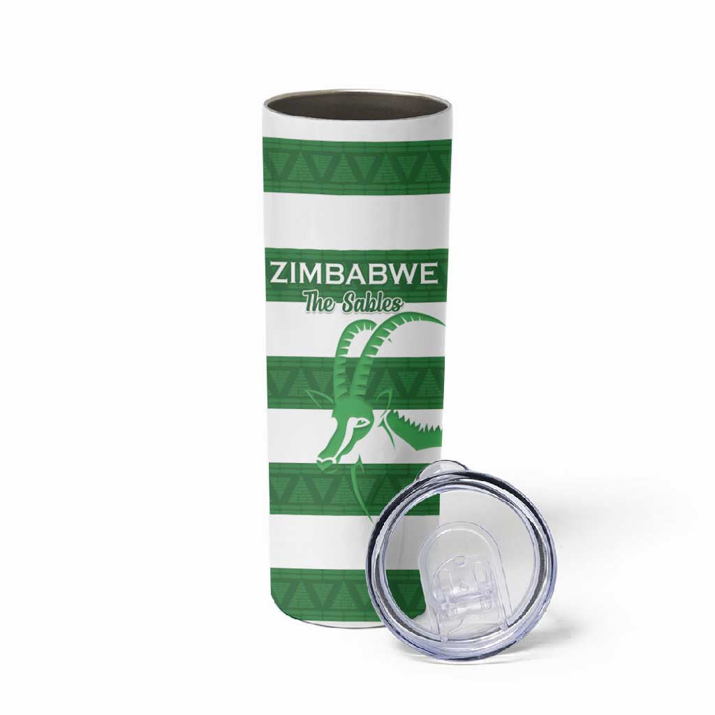 Nyika yeZimbabwe Rugby Custom Skinny Tumbler Come On Sables LT15