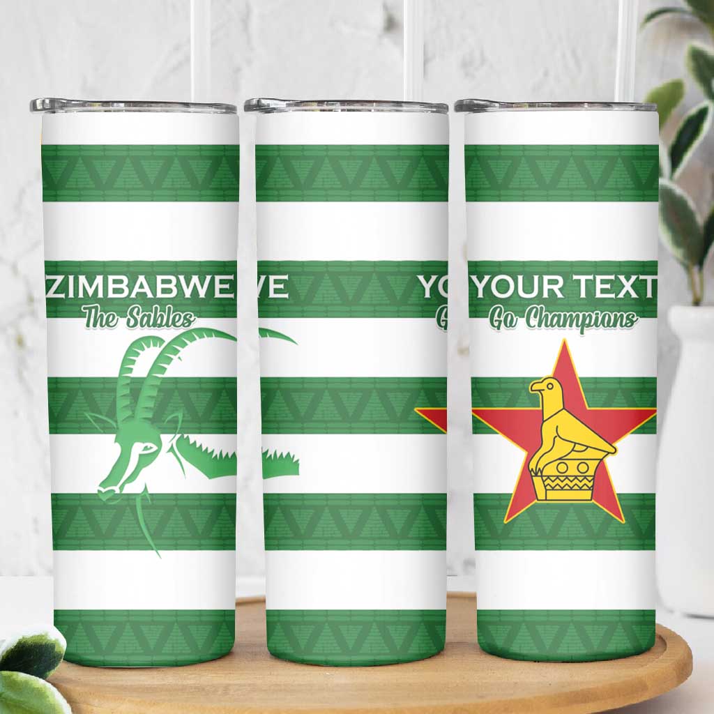 Nyika yeZimbabwe Rugby Custom Skinny Tumbler Come On Sables LT15