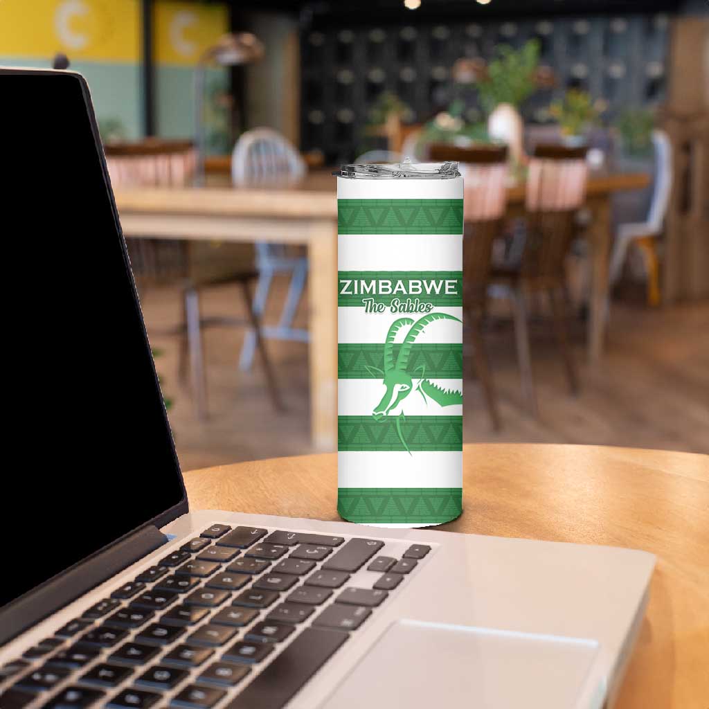 Nyika yeZimbabwe Rugby Custom Skinny Tumbler Come On Sables LT15