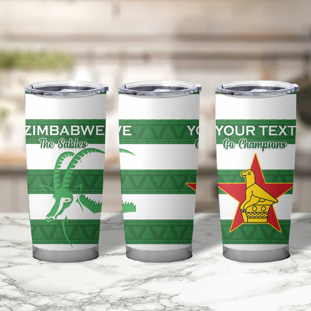 Nyika yeZimbabwe Rugby Custom Tumbler Cup Come On Sables LT15