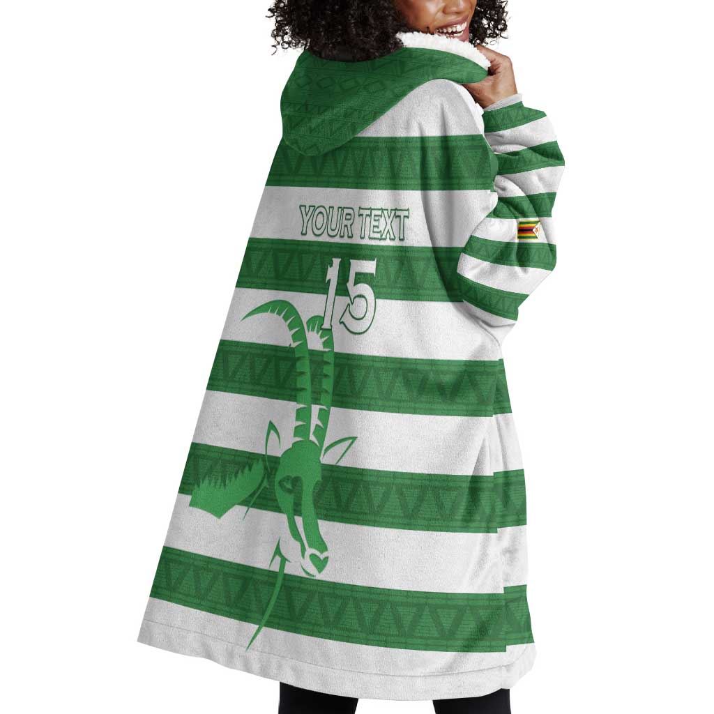 Nyika yeZimbabwe Rugby Custom Wearable Blanket Hoodie Come On Sables LT15