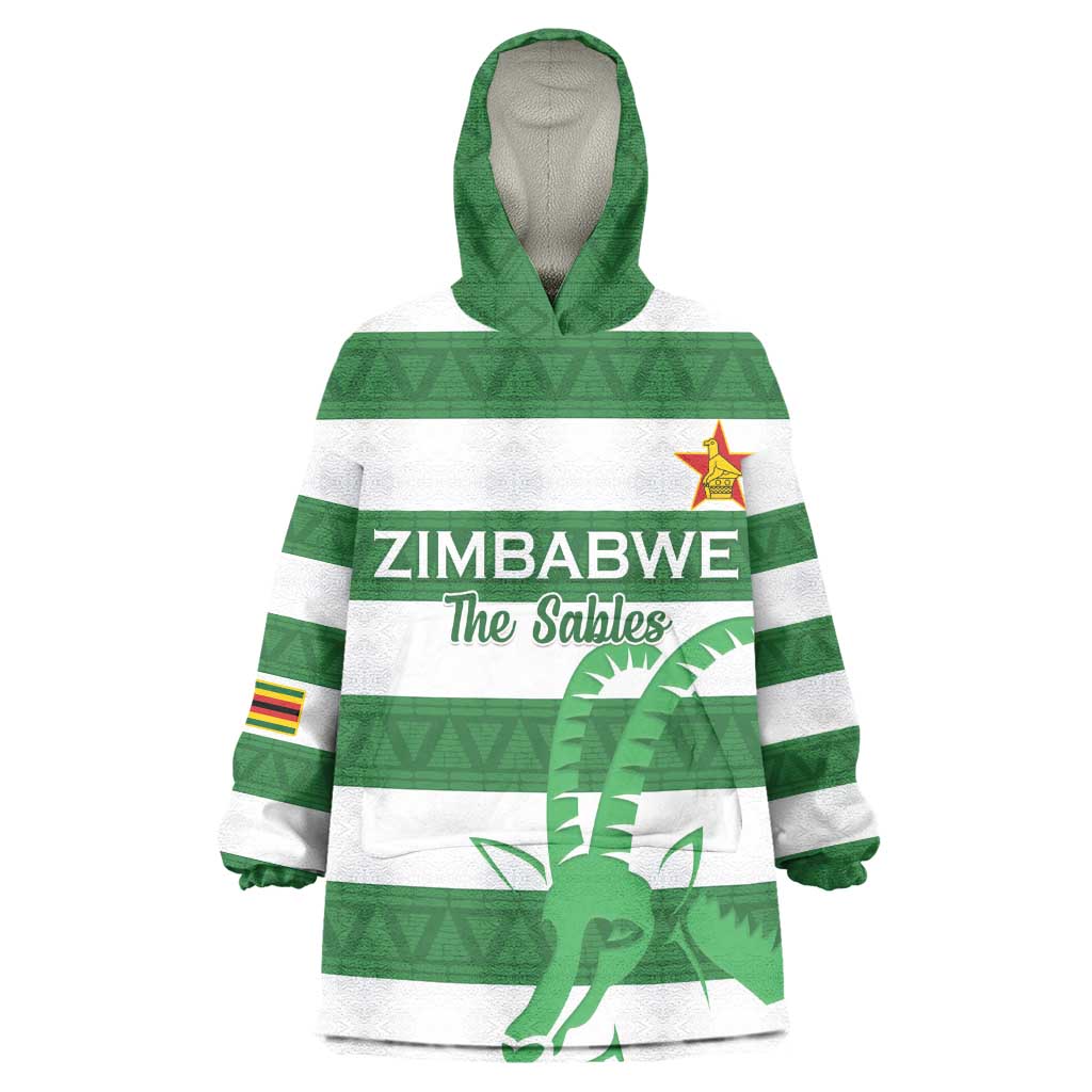 Nyika yeZimbabwe Rugby Custom Wearable Blanket Hoodie Come On Sables LT15