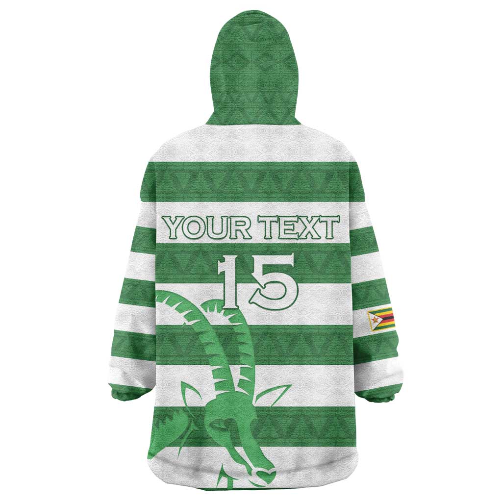 Nyika yeZimbabwe Rugby Custom Wearable Blanket Hoodie Come On Sables LT15