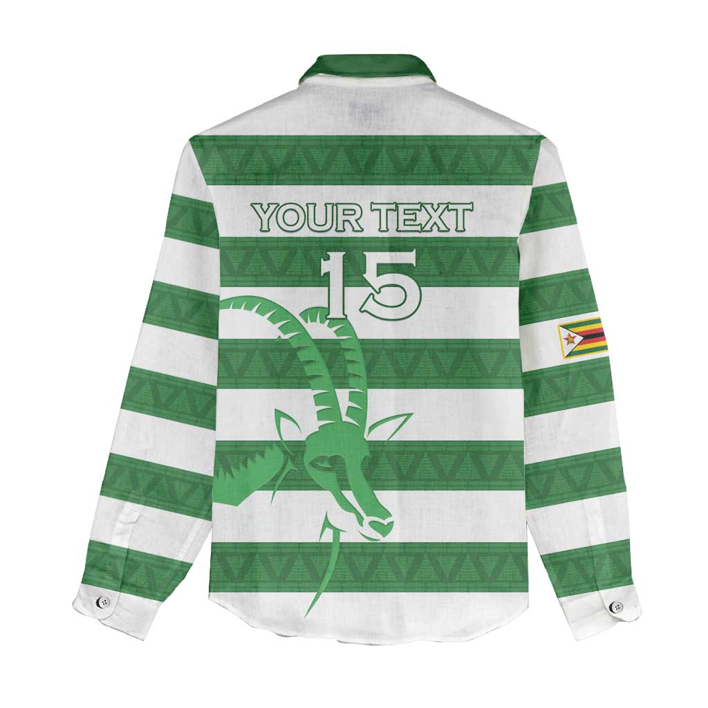 Nyika yeZimbabwe Rugby Custom Women Casual Shirt Come On Sables LT15