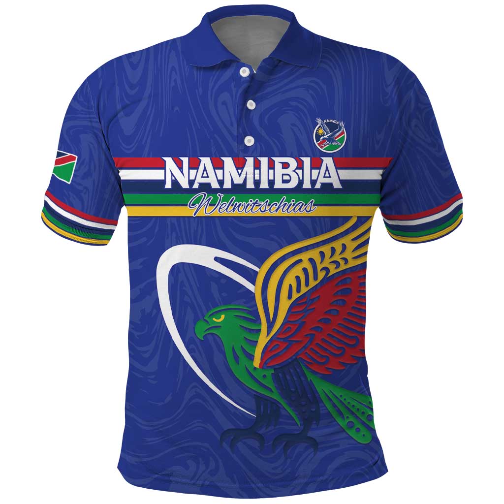 Namibia Rugby Custom Polo Shirt Go Welwitschias LT15