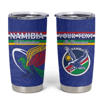 Namibia Rugby Custom Tumbler Cup African Fish Eagle - Flag Colors LT15