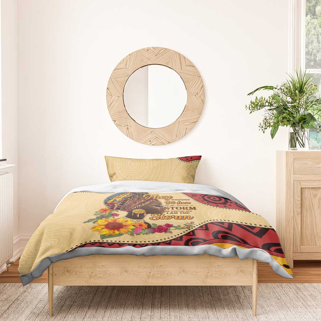 African Woman Bedding Set I Am The Storm LT15