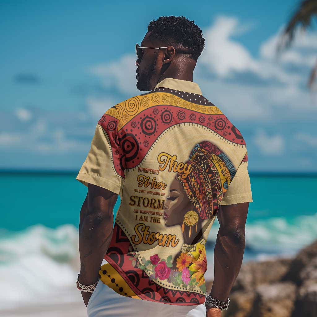 African Woman Hawaiian Shirt I Am The Storm LT15