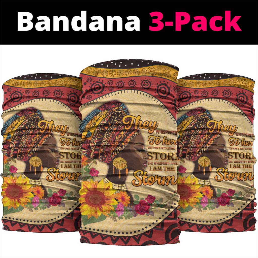 Black History Month Neck Gaiter African Woman Afro I Am The Storm LT15