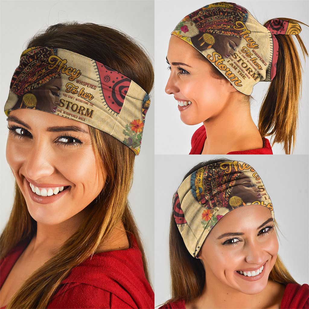 Black History Month Neck Gaiter African Woman Afro I Am The Storm LT15