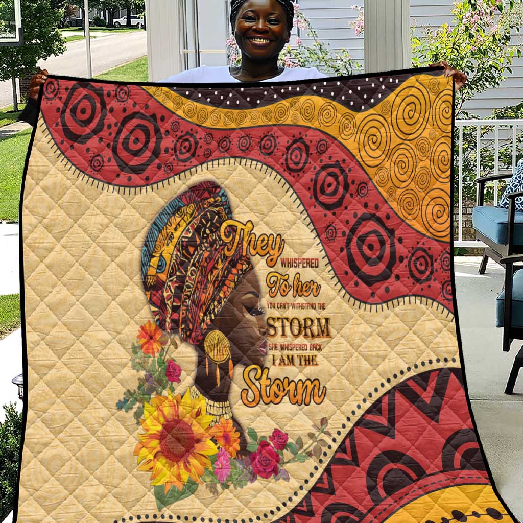 African Woman Quilt I Am The Storm LT15
