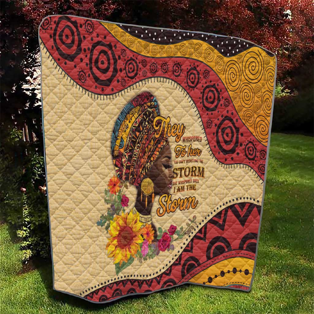 African Woman Quilt I Am The Storm LT15