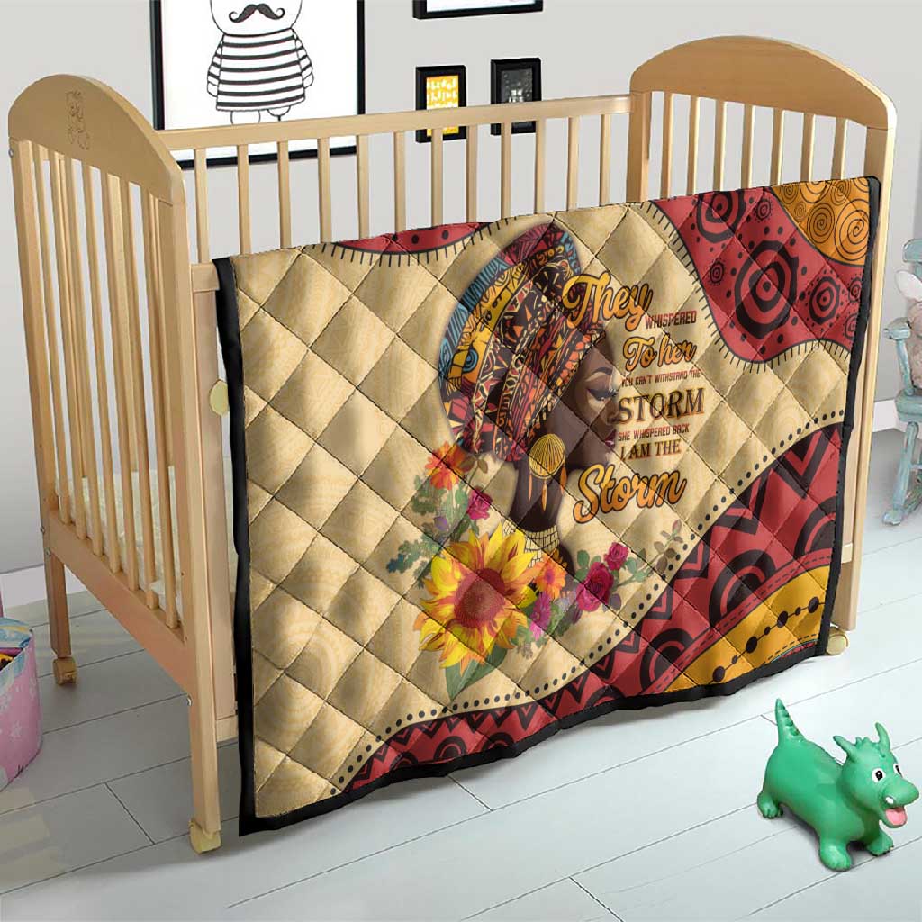 African Woman Quilt I Am The Storm LT15
