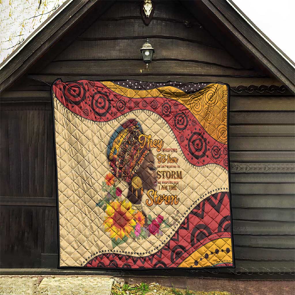 African Woman Quilt I Am The Storm LT15