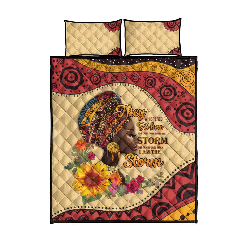 African Woman Quilt Bed Set I Am The Storm LT15