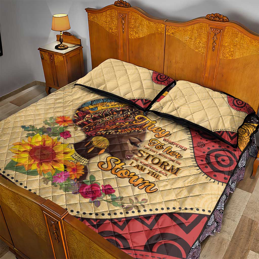 African Woman Quilt Bed Set I Am The Storm LT15