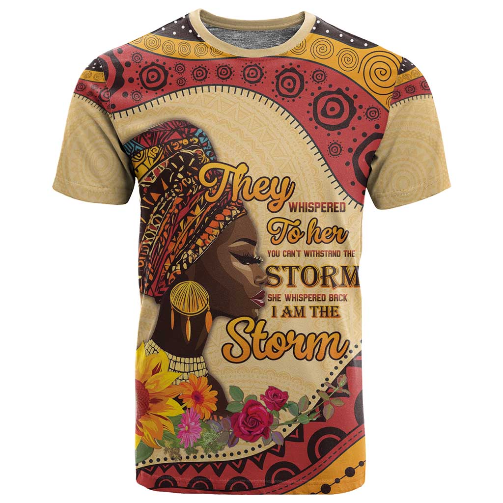African Woman T shirt I Am The Storm LT15
