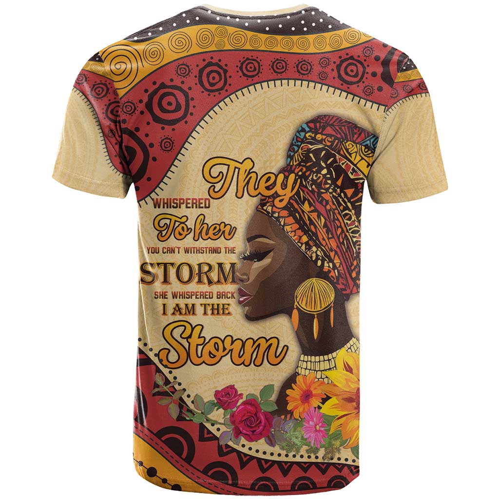 African Woman T shirt I Am The Storm LT15
