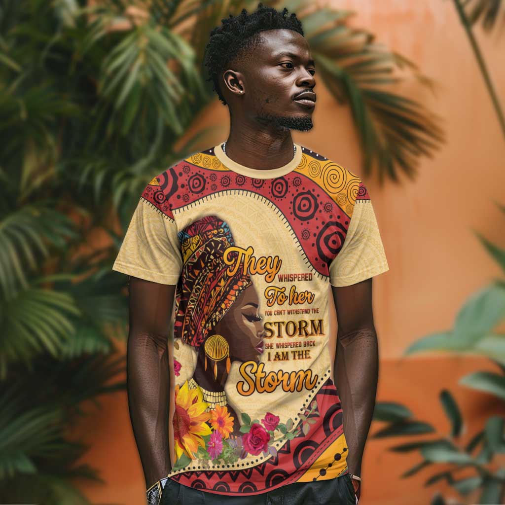 African Woman T shirt I Am The Storm LT15
