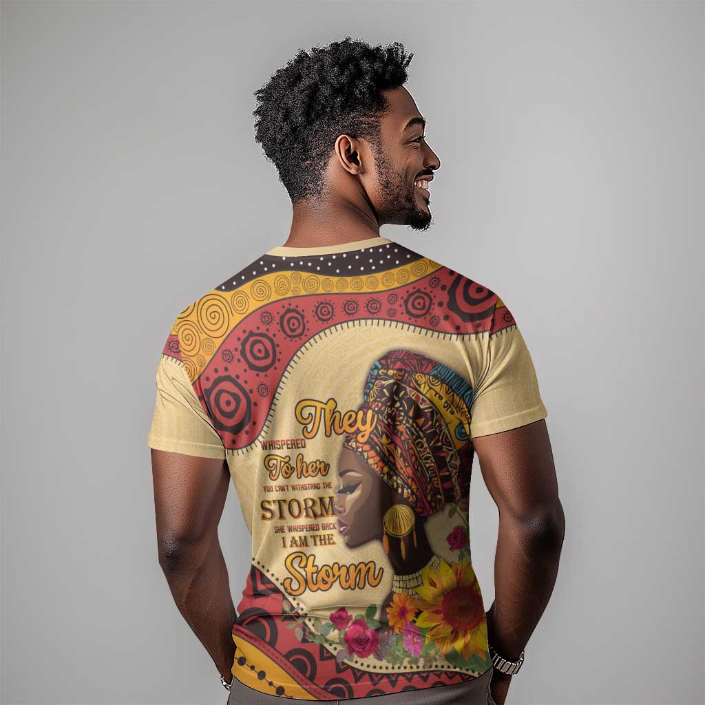 African Woman T shirt I Am The Storm LT15