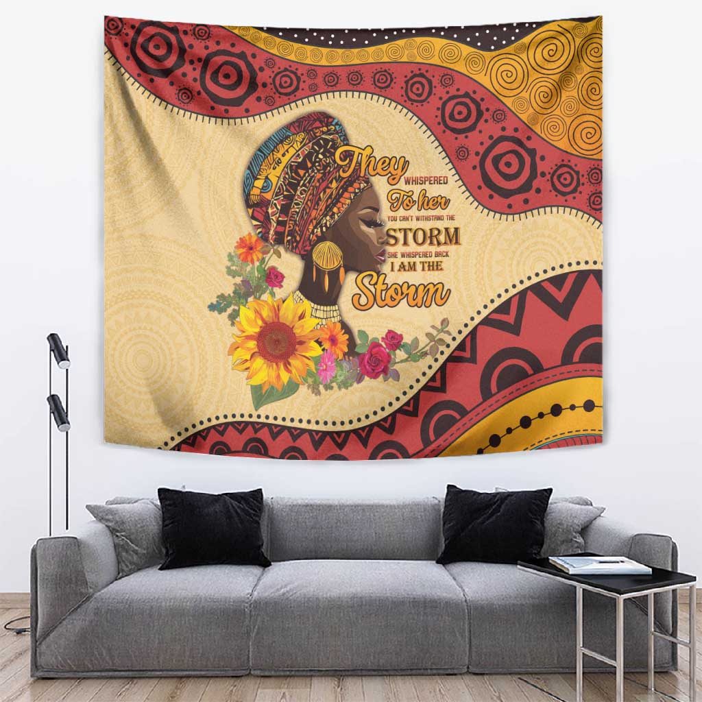 African Woman Tapestry I Am The Storm LT15