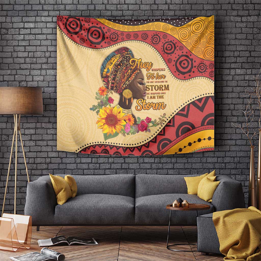 African Woman Tapestry I Am The Storm LT15