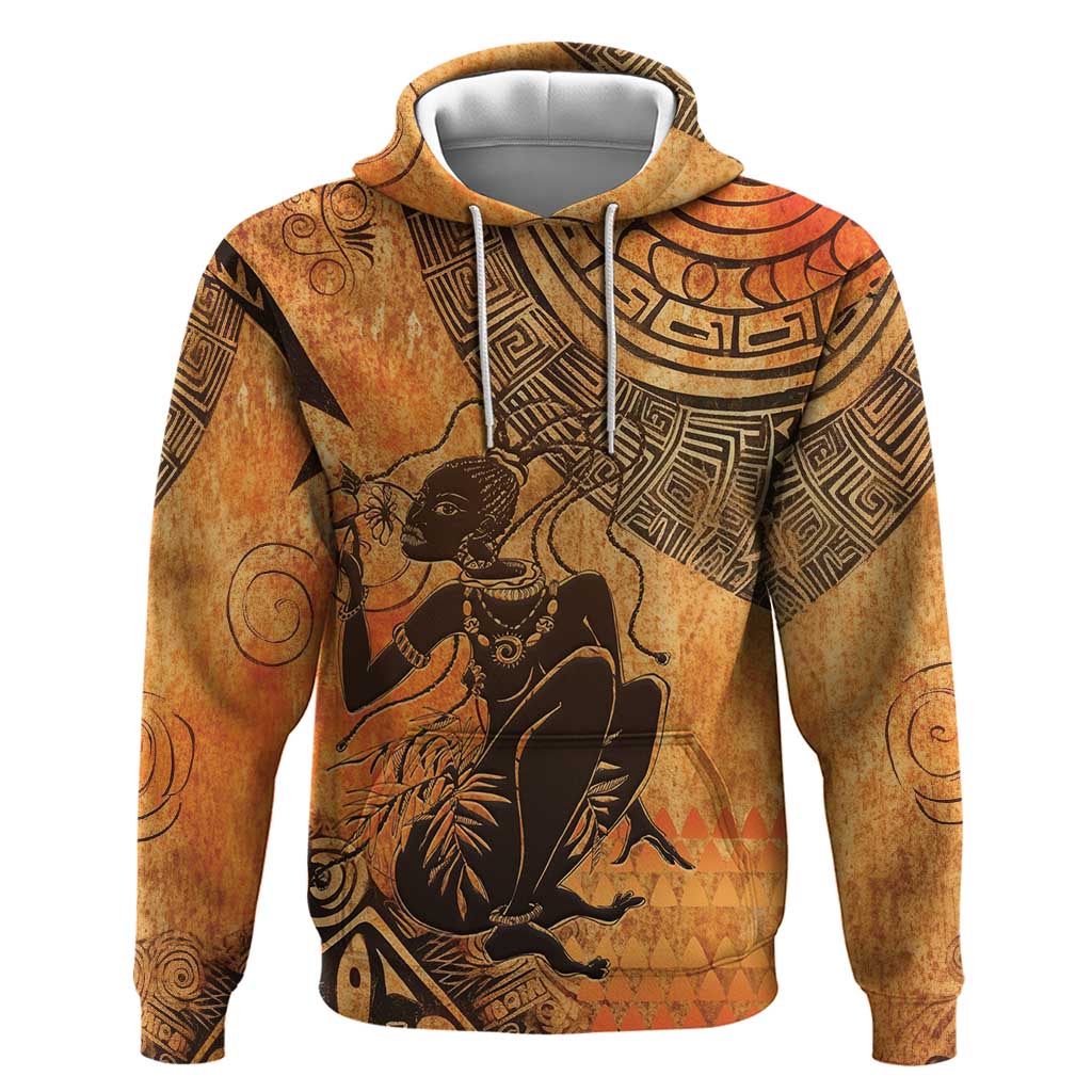 African Women Hoodie She Is Rooted In The Earth and Rising Like The Sun LT15