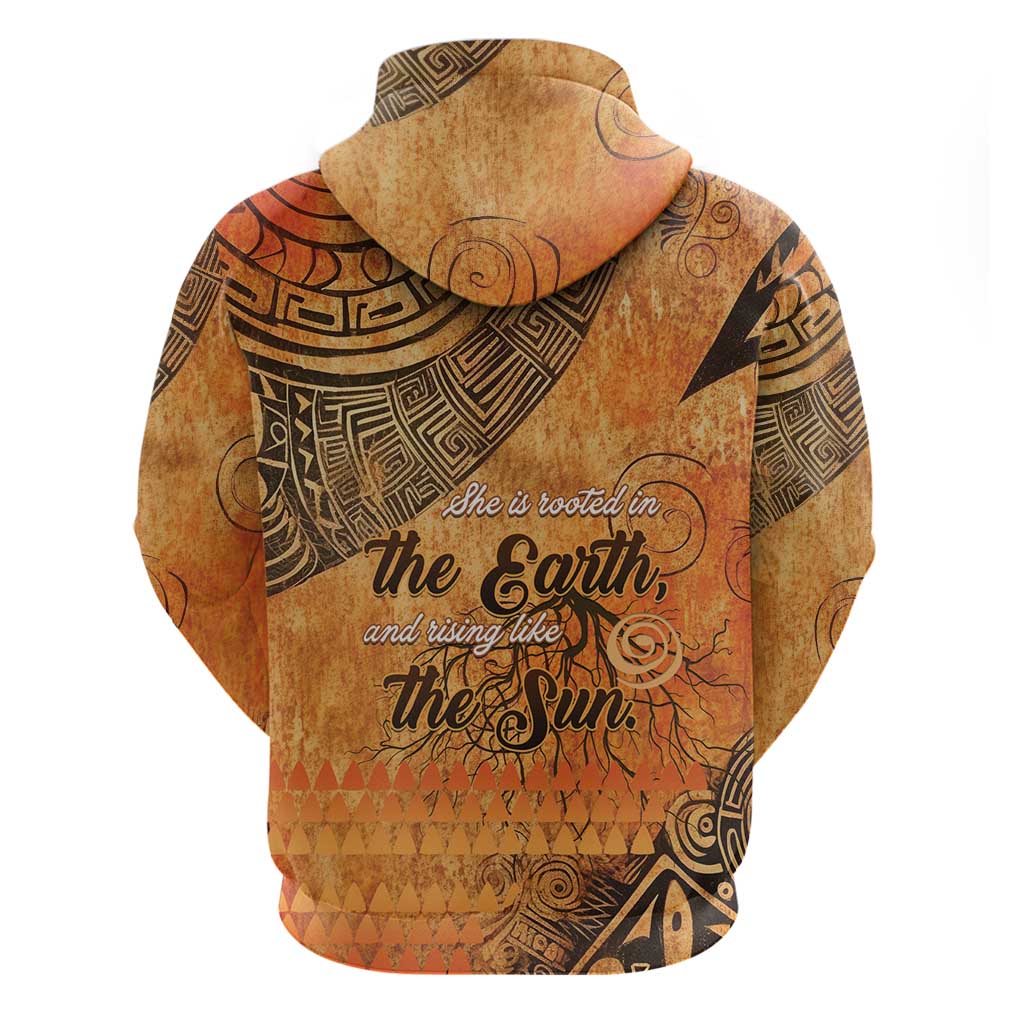 African Women Hoodie She Is Rooted In The Earth and Rising Like The Sun LT15