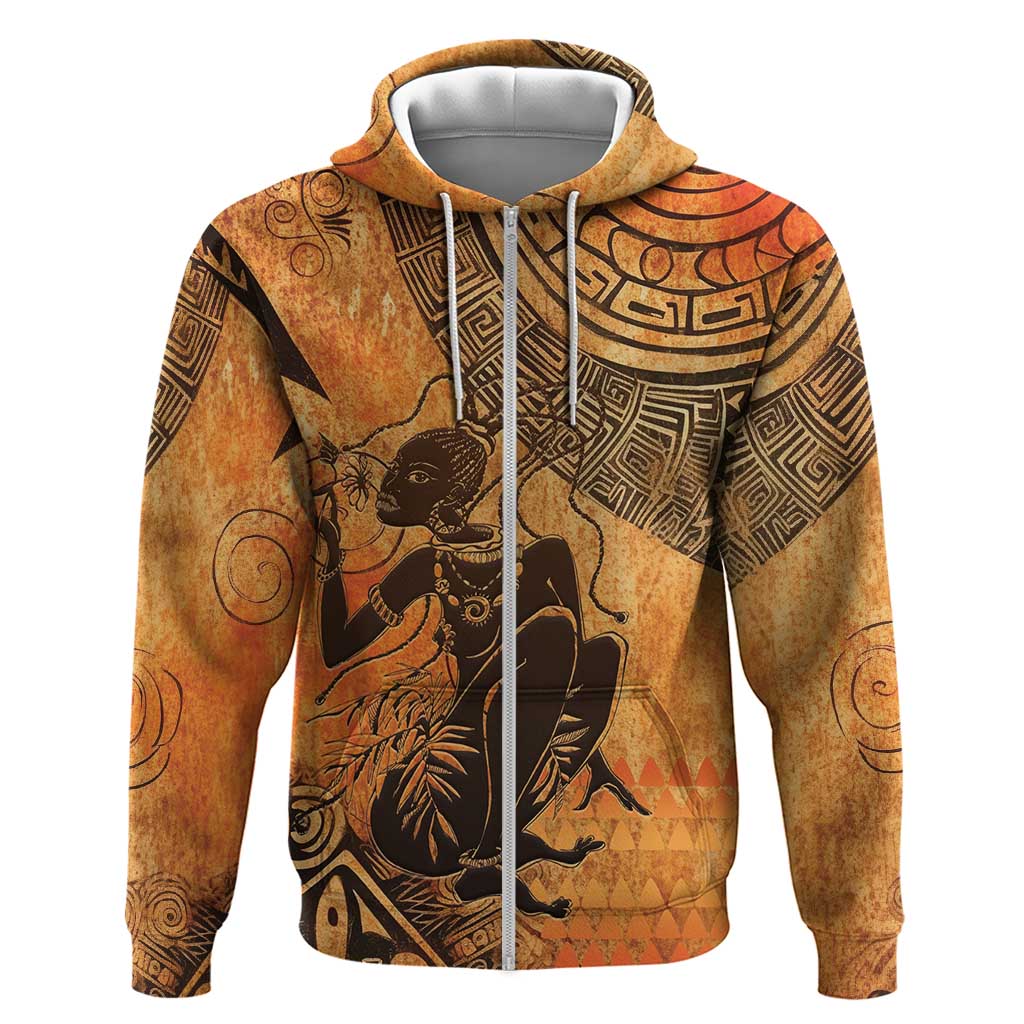 African Women Hoodie She Is Rooted In The Earth and Rising Like The Sun LT15