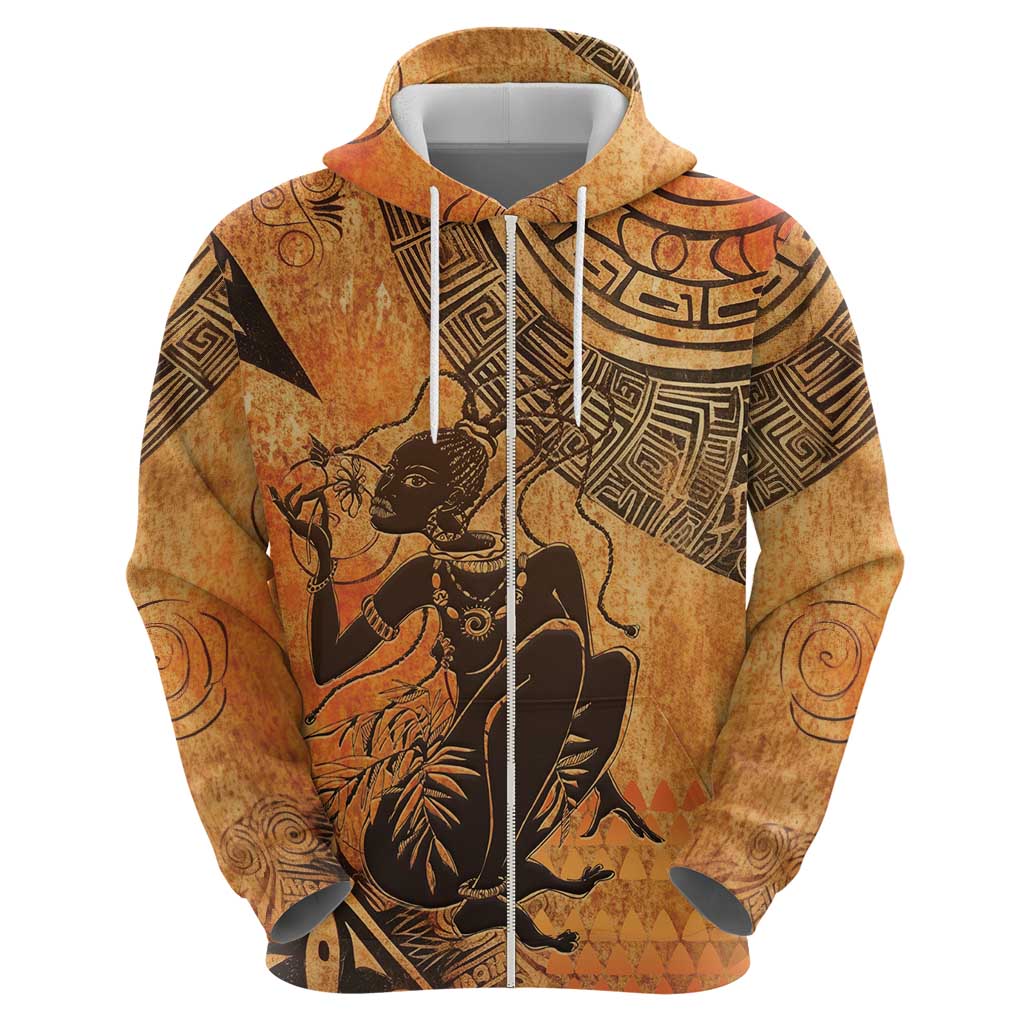 African Women Hoodie She Is Rooted In The Earth and Rising Like The Sun LT15