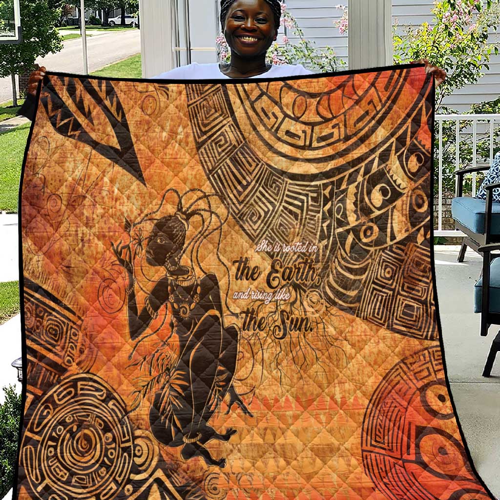 African Women Quilt With Tribal Pattern LT15
