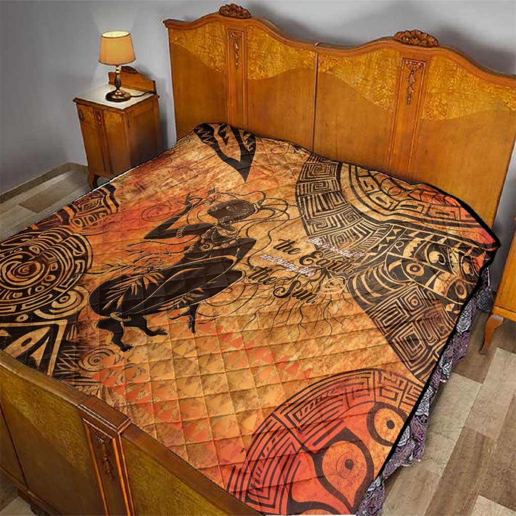 African Women Quilt With Tribal Pattern LT15
