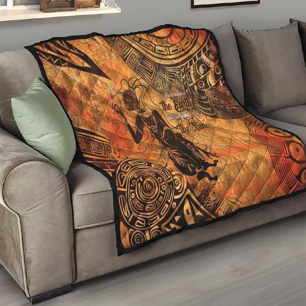 African Women Quilt With Tribal Pattern LT15