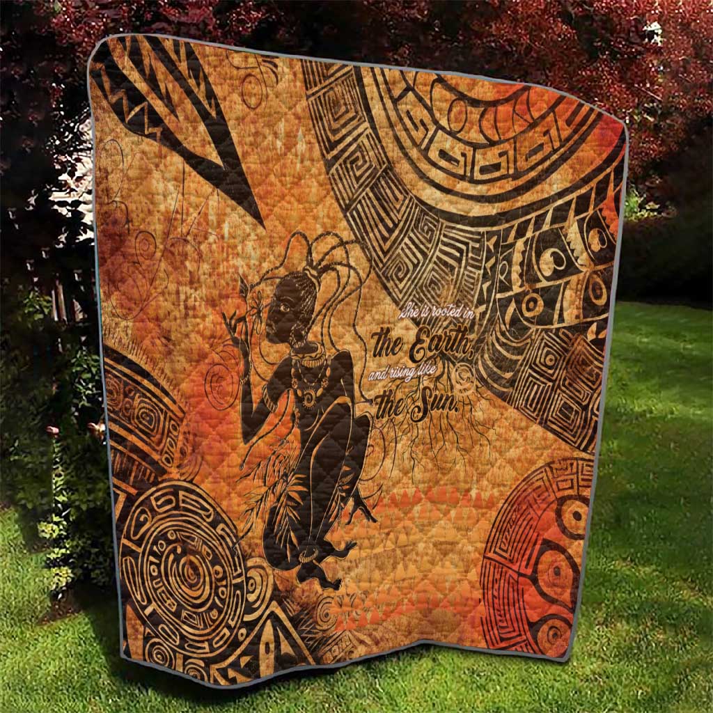 African Women Quilt With Tribal Pattern LT15