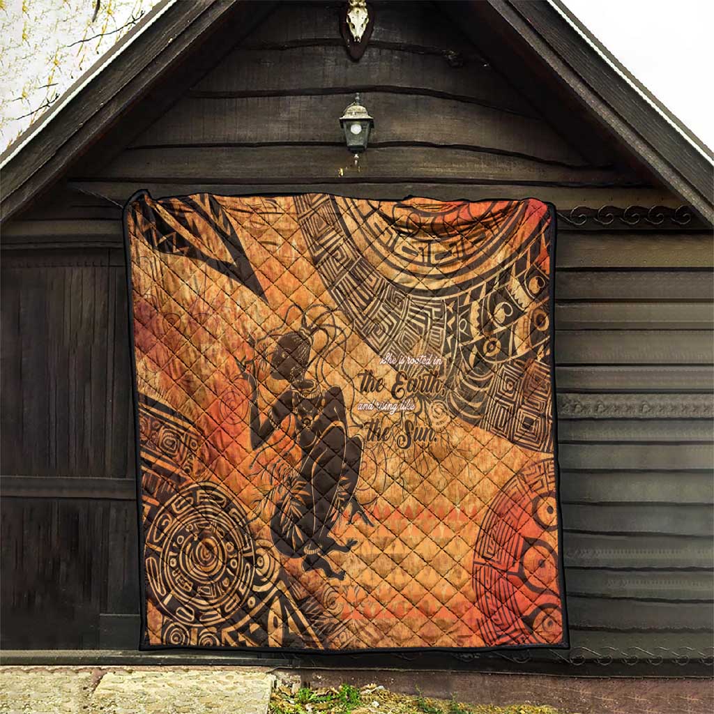 African Women Quilt With Tribal Pattern LT15