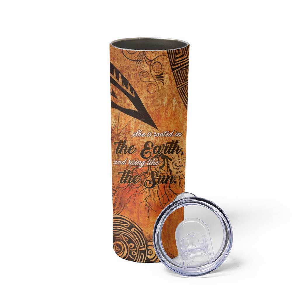 African Women Skinny Tumbler With Tribal Pattern LT15