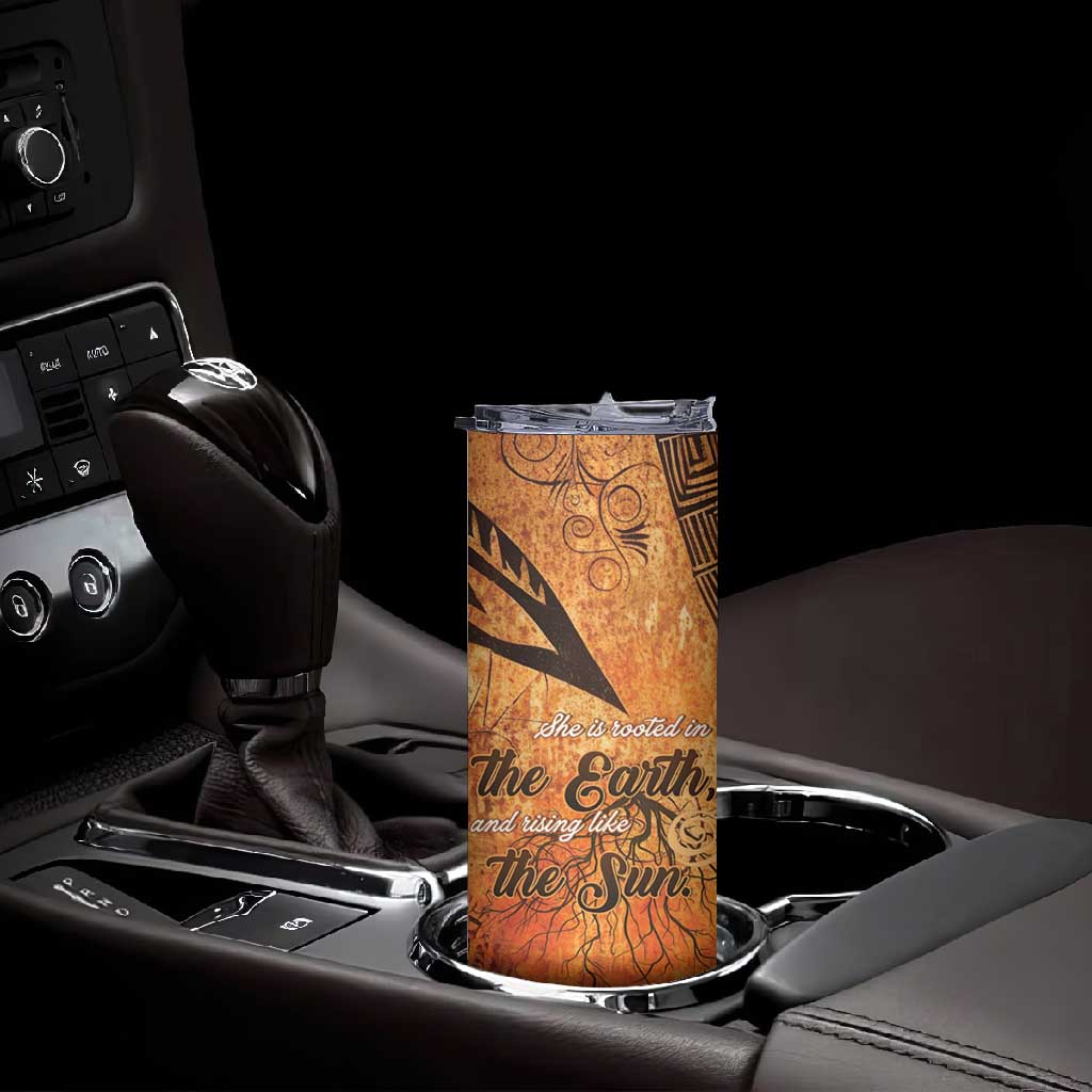 African Women Skinny Tumbler With Tribal Pattern LT15