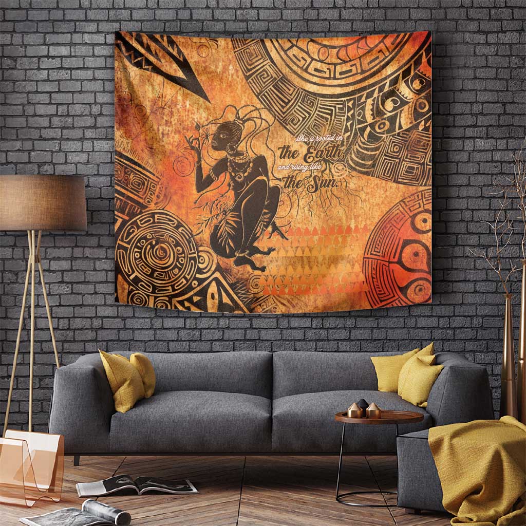 African Women Tapestry With Tribal Pattern LT15